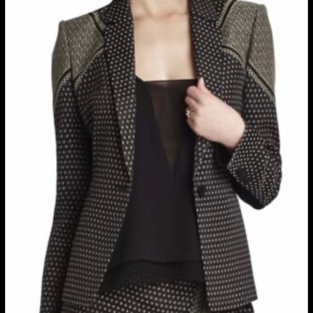 BCBG MaxAzria Kamryn Patterned Blazer Size L